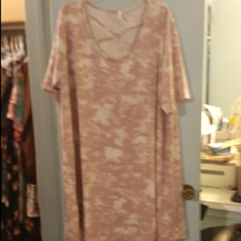 Silhouettes pink tie dye dress, size 4 (26/28l